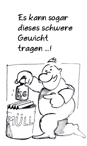 Comicfigur mit dicker Nase