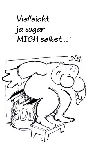 Comicfigur mit dicker Nase