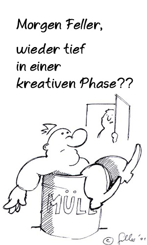 Comicfigur mit dicker Nase